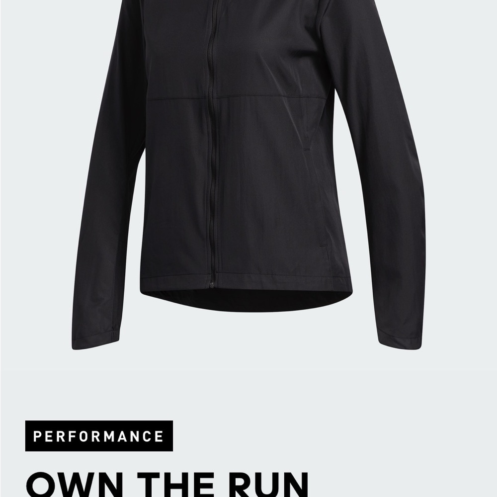 Adidas Own the Run Hooded Wind Jacket Small